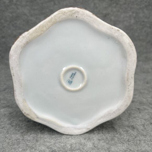 ANTIQ NIPPON Hand Painted Pitcher 7.5" Floral/Raised Beaded Detail 1920s Japan - Picture 7 of 12